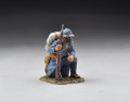 GW047  Kneeling Poilu (Gas Mask)  by Thomas Gunn Miniatures