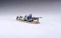 GW042B.  Chauchat MG Gunner (Gas Mask)  by Thomas Gunn Miniatures