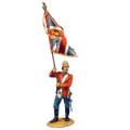 ZUL027  British 24th Foot Standard Bearer with Queen's Colors by First Legion (RETIRED)