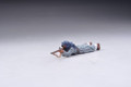 FFL038A  Lying Down Arab (Blue Headress) by Thomas Gunn Miniatures (RETIRED)