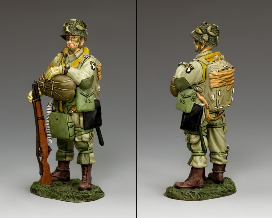 by King & Country DD266-2 Kneeling & Sitting Paratroopers 101st Air RETIRED 