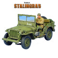 RUSSTAL037 Russian Land-Lease Willys Jeep with Driver by First Legion (RETIRED)