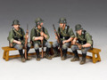 WH048.  WW2 Wehrmacht Sitting Soldiers by King and Country RETIRED