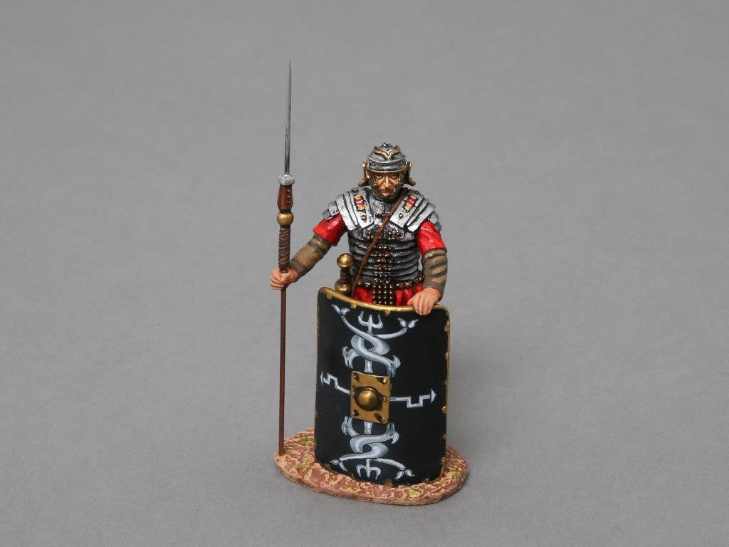 1/30 Thomas Gunn Roman  ROM018B Legionnaire thrust his sword Black Shield 