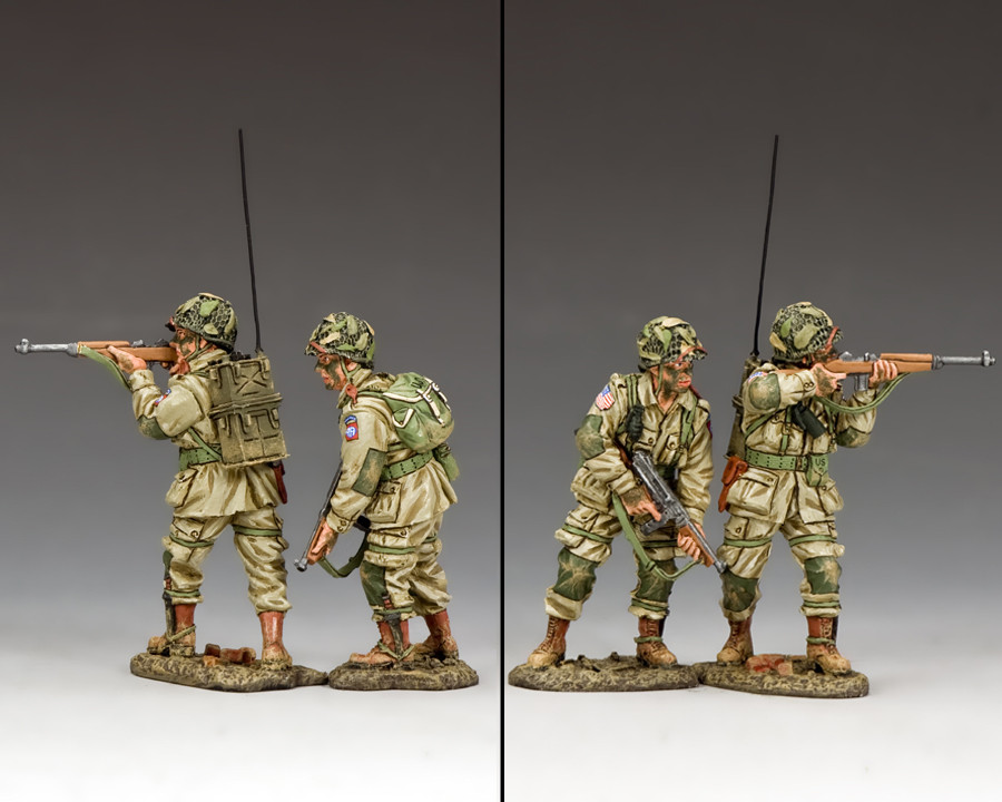 DD285-1 “US Paratroopers Covering Fire” (82nd Airborne) by King and Country  (RETIRED)