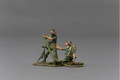 RS042A  8cm Mortar with Crew (Combat Fatigues) by Thomas Gunn Miniatures