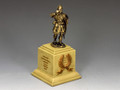 SP087-SA The Medieval Trumpeter on Square Statue Plinth (Sandstone) (SP078 + SP087) by King and Country