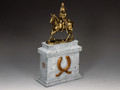 SP088-GR The Mounted Russian Officer on Large Equestrian Statue Plinth (Greystone) (SP075 + SP088) by King and Country