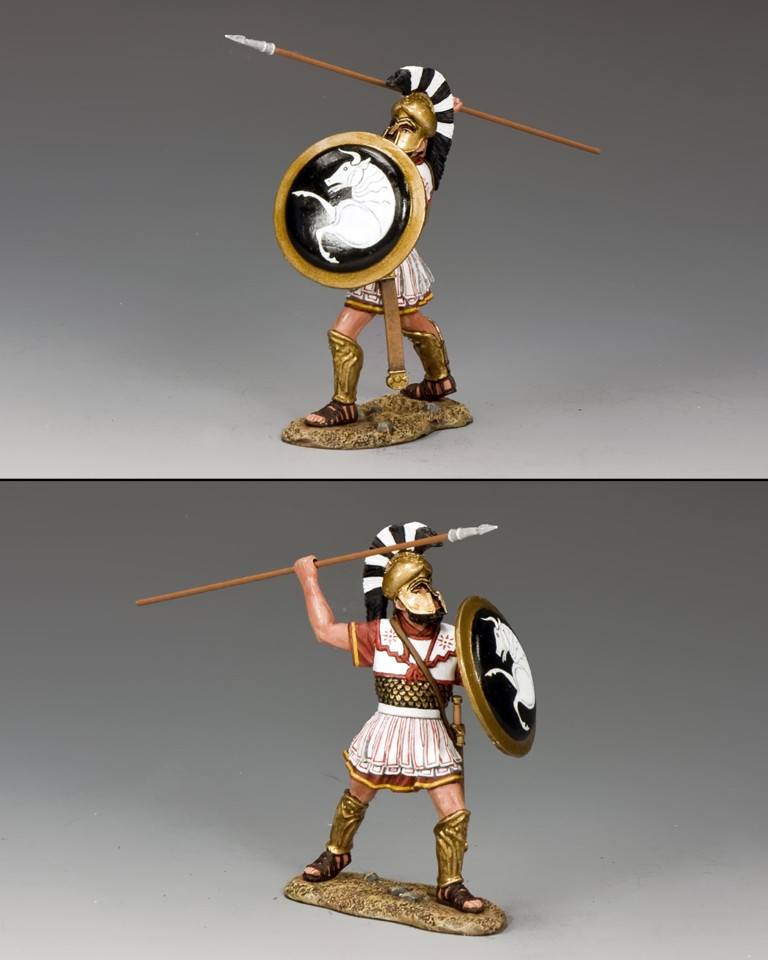 AG034 Hoplite Charging w/Spear by King and Country