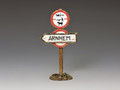 MG067  Arnhem Road Sign by King and Country (RETIRED)