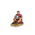 ROM165a Imperial Roman Legionary Polishing Helmet - Red Tunic by First Legion (RETIRED)