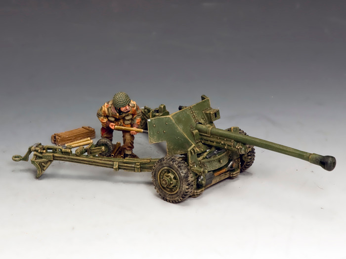MG074(P) L/Sgt. John Baskeyfield V.C. and his 6 pdr. Anti