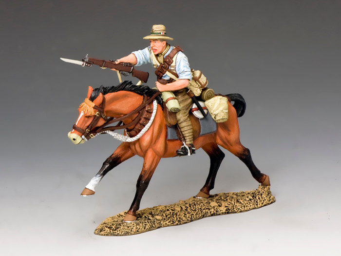 AL074 Mounted Kiwi Charging w//Rifle by King /& Country