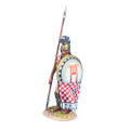 AG060 Greek Hoplite Standing with Dory and Shield Curtain by First Legion