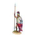 AG065 Greek Hoplite Standing with Dory and Shield Curtain by First Legion