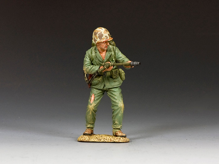 USMC011 Marine Flame Thrower by King and Country 