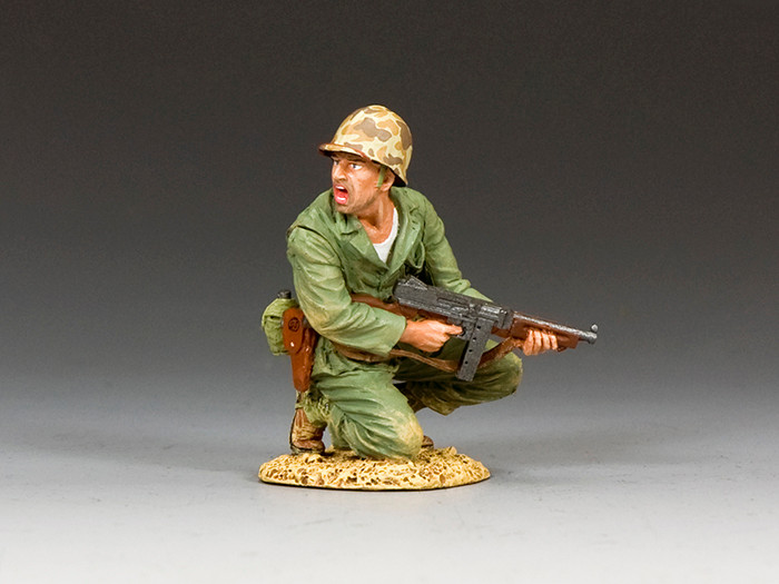 USMC042 Marine with Tommy Gun by King and Country 