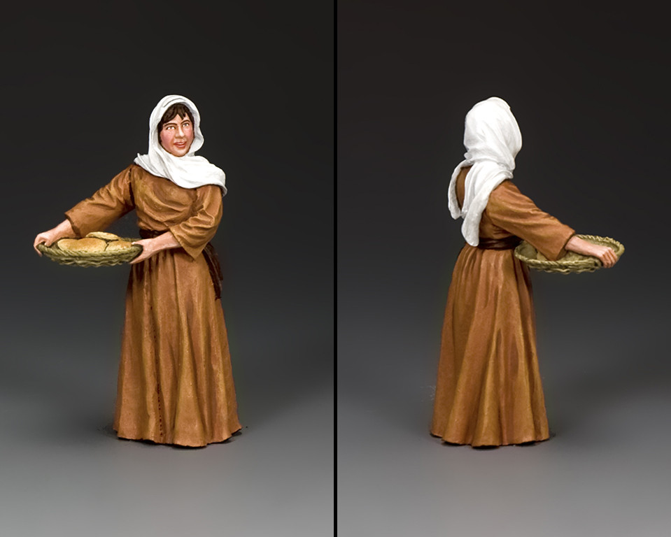 Figurine King & Country AE076 – Porteur De Pain éthiopien – Plomb Peint