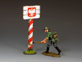 WH086. Cutting Down The Polish Road Sign by King and Country (RETIRED)