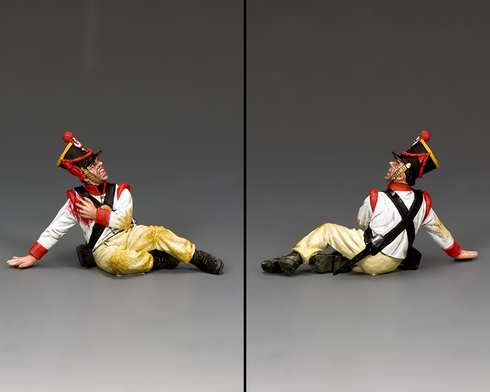 Figurine Soldat Mexicain Blessé – King & Country RTA100 – Collection Plomb Peint