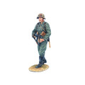 GERSTAL065 German Soldier Walking with MP40 and Helmet Cover by First Legion