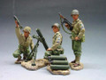 DD032  Mortar Set 3 Man Mortar Team W/88mm Mortar by King & Country (Retired)