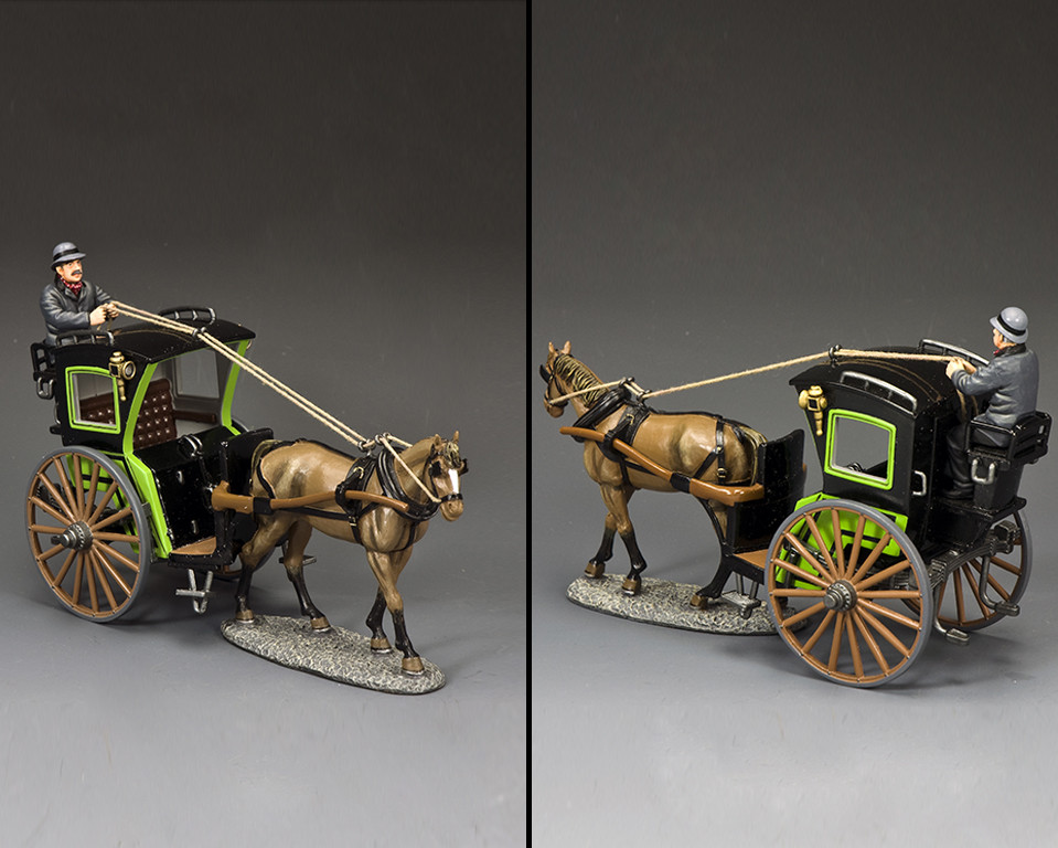 WoD067 The Green Hansom Cab Set by King and Country - Sager's