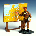 AN014C  Lt Gen Brian Horrocks with map by King & Country (Retired)