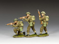 DD341(G) Rifleman in Action Set (w/grass base) by King and Country   