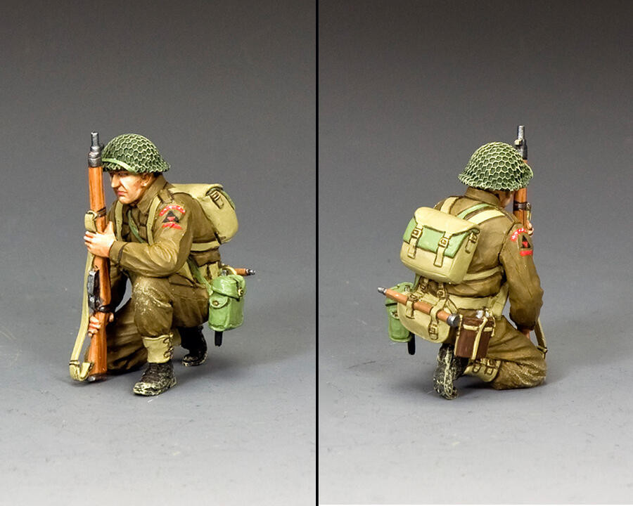 NA379 Lying Prone Rifleman - King & Country - retired