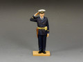 USN029  Saluting U.S. Navy Officer by King and Country