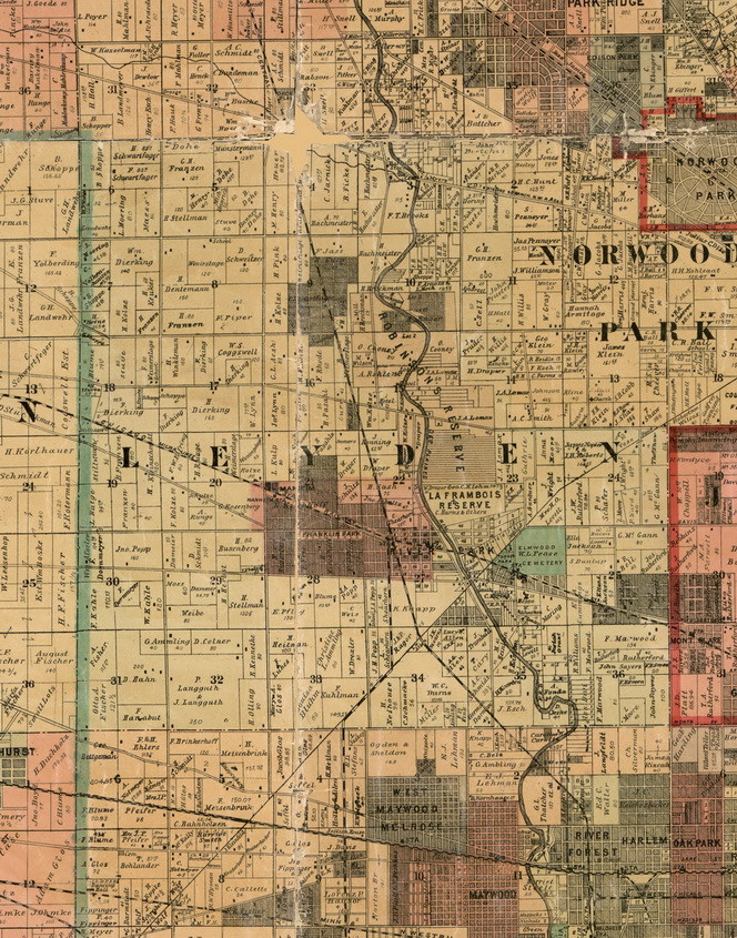 old maps milton township, dupage county, il