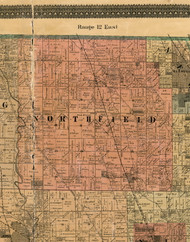 Northfield, Illinois 1898 Old Town Map Custom Print - Cook Dupage Will Cos.