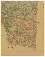 Anderson, Ohio 1884 Old Town Map Custom Print - Hamilton Co.