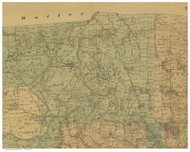 Colrain, Ohio 1884 Old Town Map Custom Print - Hamilton Co.