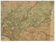 Columbia, Ohio 1884 Old Town Map Custom Print - Hamilton Co.