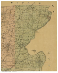 Symmes, Ohio 1884 Old Town Map Custom Print - Hamilton Co.
