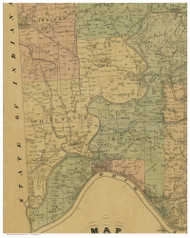 White Water, Ohio 1884 Old Town Map Custom Print - Hamilton Co.