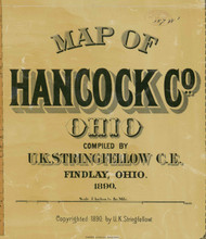 Title of Source Map - Hancock Co., Ohio 1890 - NOT FOR SALE - Hancock Co.