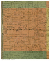 Blanchard, Ohio 1890 Old Town Map Custom Print - Hancock Co.