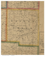 Walnut Creek, Ohio 1861 Old Town Map Custom Print - Holmes Co.
