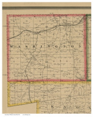 Washington, Ohio 1861 Old Town Map Custom Print - Holmes Co.