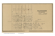 Napoleon - Richmond, Ohio 1861 Old Town Map Custom Print - Holmes Co.