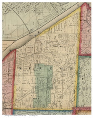 Mentor, Ohio 1857 Old Town Map Custom Print - Lake Co.