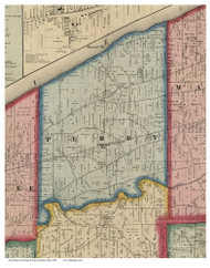 Perry, Ohio 1857 Old Town Map Custom Print - Lake Co.
