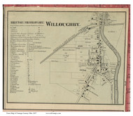 Willoughby Village - Willoughby, Ohio 1857 Old Town Map Custom Print - Lake Co.