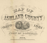 Title of Source Map -  Ashland Co., Ohio 1861 - NOT FOR SALE - Ashland Co. (McDonnell)
