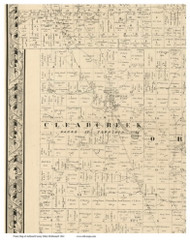 Clear Creek, Ohio 1861 Old Town Map Custom Print - Ashland Co. (McDonnell)