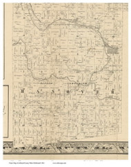 Hanover, Ohio 1861 Old Town Map Custom Print - Ashland Co. (McDonnell)
