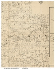 Jackson, Ohio 1861 Old Town Map Custom Print - Ashland Co. (McDonnell)